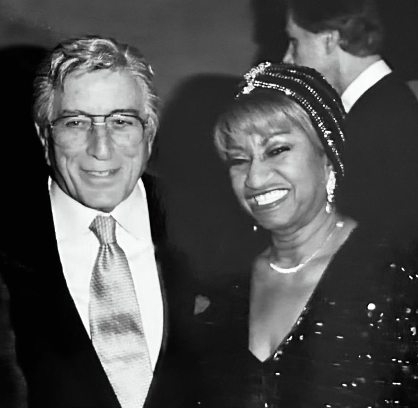 Tony Bennett y Celia Cruz.