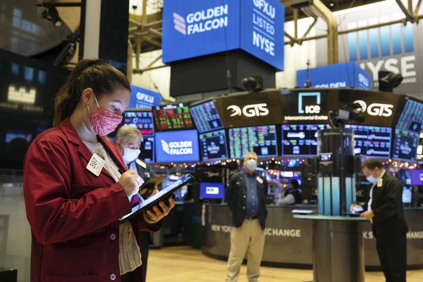 Agentes de la Bolsa de Nueva York.