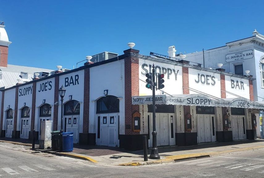 Foto del Sloppy Joes Bar, en Key West, publicada en su cuenta oficial de Twitter el 12 de abril de 2020, en medio del cierre por la pandemia de coronavirus.