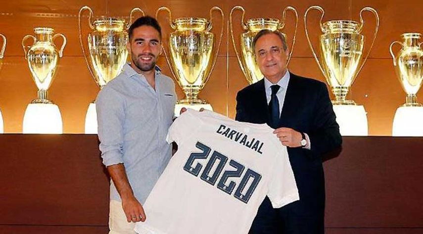 Dani Carvajal renovó su contrato hasta 2020 (foto: Real Madrid)