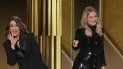 En esta imagen emitida el domingo 28 de febrero de 2021 por NBC, Tina Fey, a la izquierda desde Nueva York, y Amy Poehler, desde Beverly Hills, California, conducen la ceremonia de los Globos de Oro. En esta imagen emitida el domingo 28 de febrero de 2021 por NBC, Tina Fey, a la izquierda desde Nueva York, y Amy Poehler, desde Beverly Hills, California, conducen la ceremonia de los Globos de Oro.