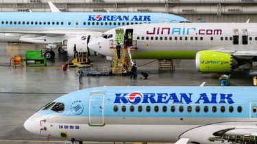 Aviones de la aerolínea Korean Airlines