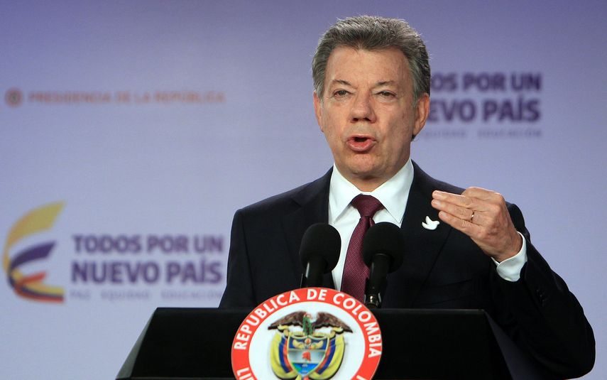 El presidente de Colombia Juan Manuel Santos &nbsp;