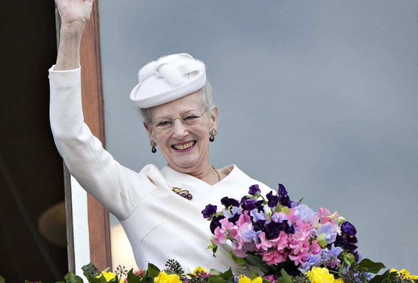Así festeja la reina Margarita de Dinamarca sus 75 años. (EFE). 
