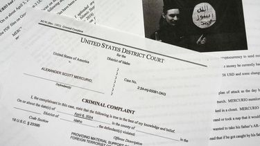 Fotografía de la denuncia penal contra Alexander Scott Mercurio, el martes 9 de abril de 2024.