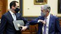 El secretario del Tesoro, Steven Mnuchin (izq.) y el jefe de la Reserva Federal, Jerome Powell. El secretario del Tesoro, Steven Mnuchin (izq.) y el jefe de la Reserva Federal, Jerome Powell.