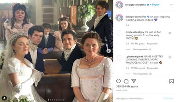 Parte del elenco de la serie Bridgerton, de Netflix. Algunas escenas de la producción se han proyectado en sitios de pornografía.&nbsp;