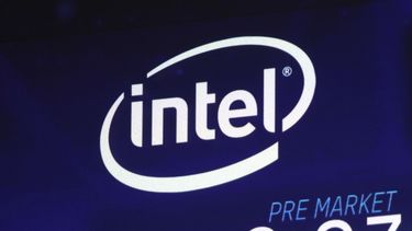 Logo del fabricante de componentes electrónicos Intel.