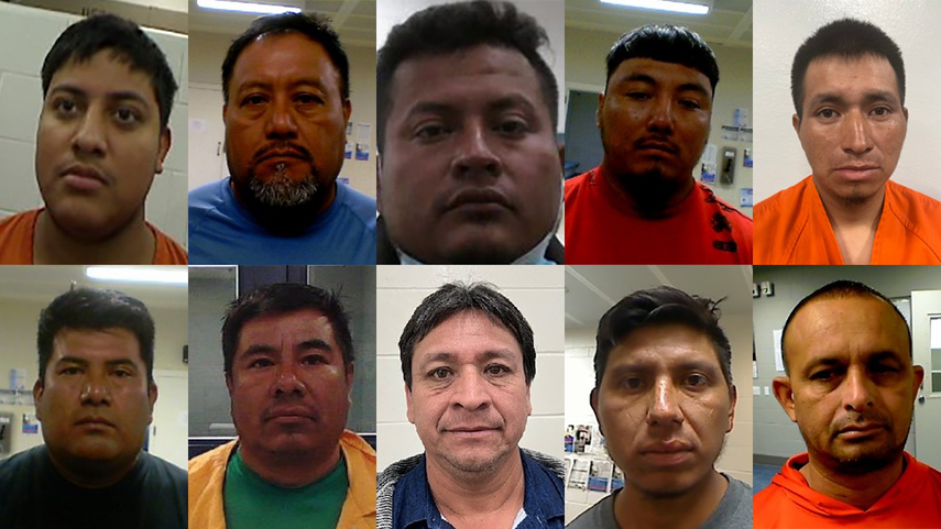 Inmigrantes arrestados en el centro de la Florida.