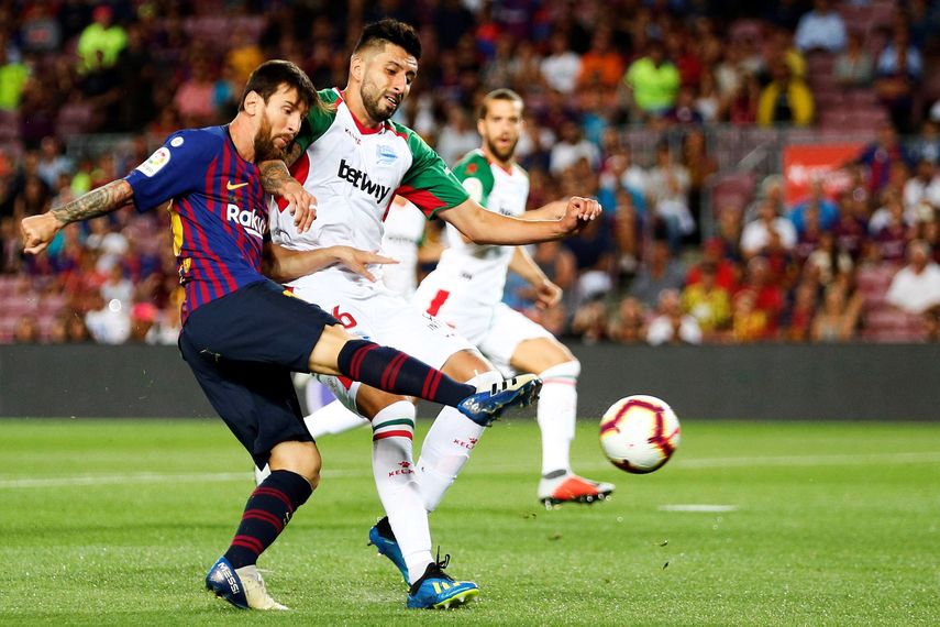 Messi destrabó el partido para los catalanes y terminó de ponerle cifras definitivas.