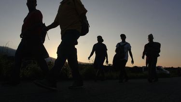 La caravana salió al amanecer.&nbsp;