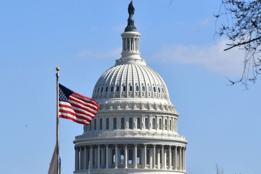 Cúpula del Capitolio en Washington, donde radica el Congreso de Estados Unidos.