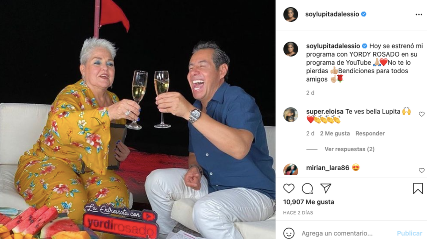 Lupita D´Alessio y Jordi Rosado.&nbsp;