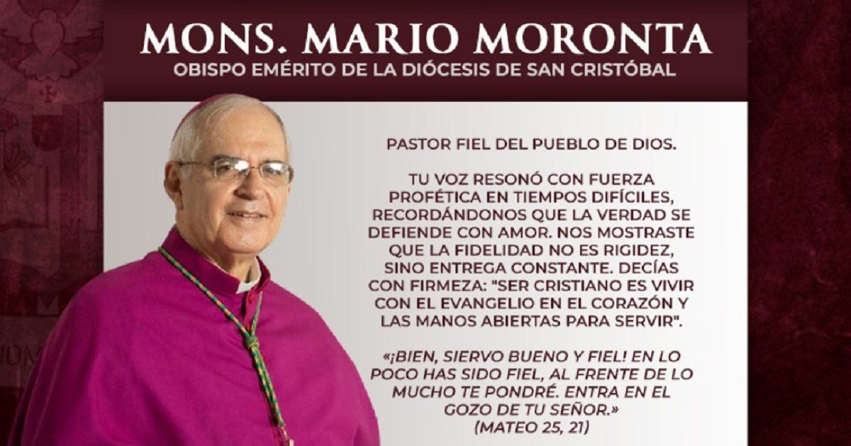 Monseñor Mario Moronta, obispo emérito de San Cristóbal, fallece a los 76 años