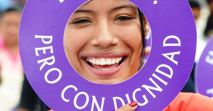 Varios países de América Latina desarrollaron interesantes jornadas para conmemorar este domingo el Día Internacional de la Mujer. Foto EFE.