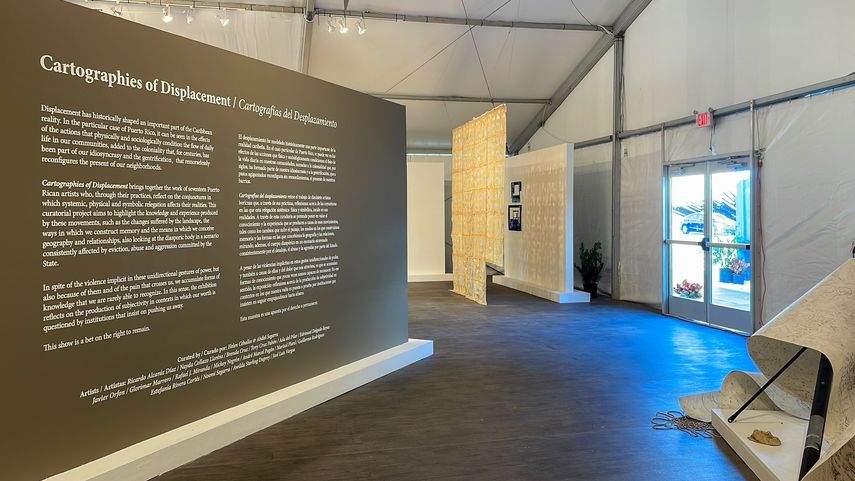 La exposición Cartografías de la Diáspora se exhibe como parte del Miami Art Week 2023.
