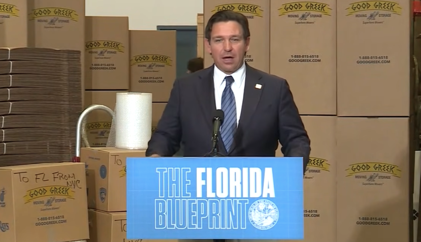 Ron DeSantis, gobernador de Florida.&nbsp;