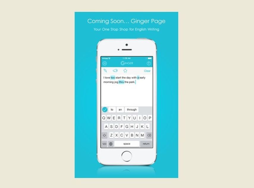 Ginger Page funciona con algoritmos estadísticos y, con ayuda del contexto, prácticamente logra entender lo que el usuario está escribiendo  (Foto www.gingersoftware.com)