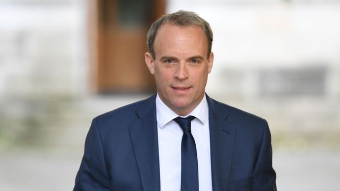 El ministro de Exteriores del Reino Unido, Dominic Raab.