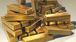 Lingotes de oro. Lingotes de oro.