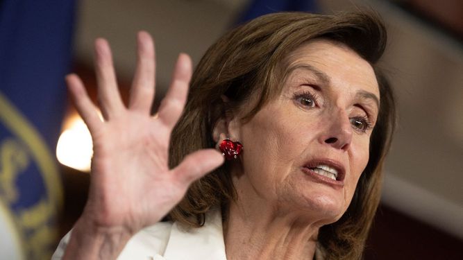La presidenta de la Cámara de Representantes, Nancy Pelosi.