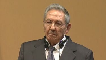 El gobernante cubano, Raúl Castro, durante la conferencia de prensa en La Habana. (CAPTURA DE VIDEO)