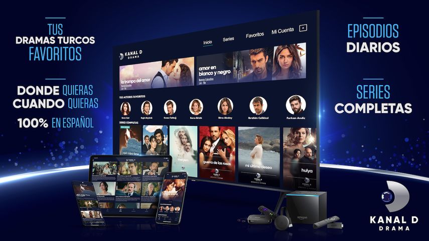 Kanal D Drama, el primer y único canal que reúne las mejores series turcas en español completamente en HD, anunció el lanzamiento del servicio de streaming independiente por suscripción. &nbsp;