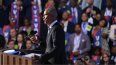 El expresidente estadounidense Barack Obama habla el segundo día de la Convención Nacional Demócrata (DNC) en el United Center en Chicago, Illinois, el 20 de agosto de 2024.&nbsp;