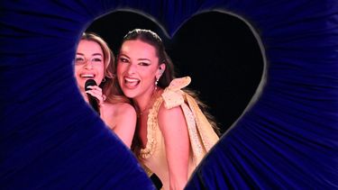 El grupo británico Remember Monday, representando a Gran Bretaña con la canción What The Hell Just Happened?, se presenta durante la segunda semifinal del Festival de la Canción de Eurovisión 2025, en el estadio St. Jakobshalle de Basilea, el 15 de mayo de 2025.&nbsp;