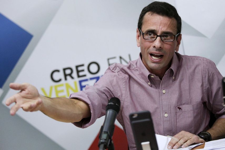 Capriles subrayó la importancia de la comunidad internacional para el plan de los opositores de lograr un cambio de gobierno