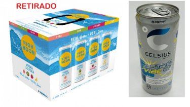 El fabricante de cócteles enlatados High Noon advierte a sus clientes que algunos de sus vodkas con seltzer fueron etiquetados accidentalmente como bebidas energéticas Celsius.