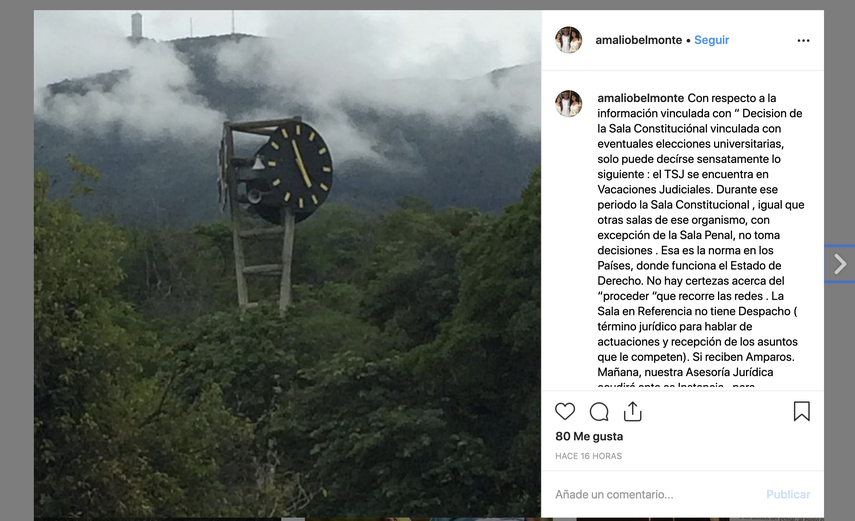 El profesor Amalio Belmonte informó sobre las decisiones asumidas por la Universidad Central de Venezuela.&nbsp;
