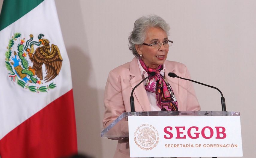 La secretaria de Gobernación, Olga Sánchez Cordero, participa en la celebración del Día Mundial del Refugiado.