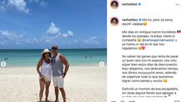 Rashel Diaz y su esposo.&nbsp;