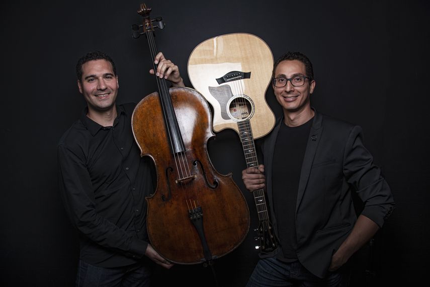 Antonio Mart&iacute;n Acevedo y Fernando Curiel integran el d&uacute;o GuitarChello.