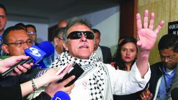 Jesús Santrich, líder guerrillero colombiano.