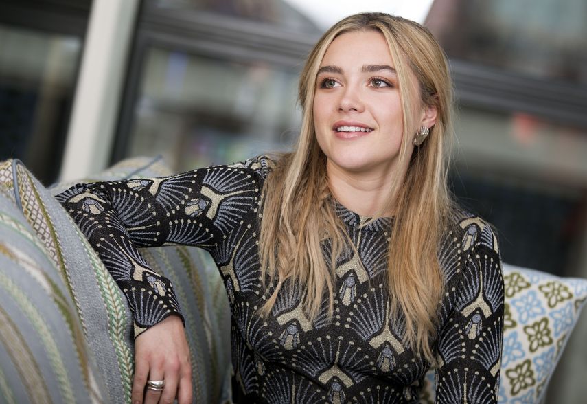 La actriz británica Florence Pugh promociona en Nueva York la película&nbsp;Midsommar, de&nbsp;Ari Aster.