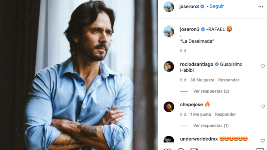 José Ron en la piel de su próximo personaje.