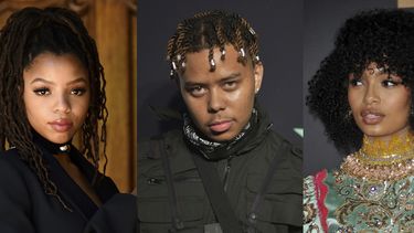 En esta combinación de fotografías, de izquierda a derecha, Chloe Bailey del dúo de hermanas Chloe x Halle, el rapero YBN Cordae y la actriz y activista Yara Shahidi, quienes estarán incluidos en el EP sobre la vida negra Music for the Movement Volume III – Liberated que será lanzado el viernes.&nbsp;