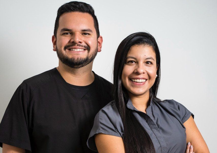 Los doctores Andrés Carrillo y Natacha Padrino.&nbsp;