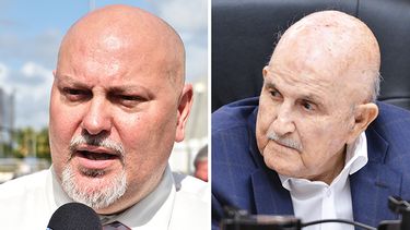 El alcalde Orlando L&oacute;pez y el &nbsp;comisionado Manuel Duasso. (&Aacute;LVARO MATA) Archivo