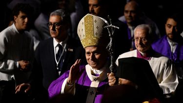 El Papa León XIV oficia una misa en el Volkswagen Arena como parte de su viaje apostólico a Turquía y Líbano, en Estambul, el 29 de noviembre de 2025.&nbsp;