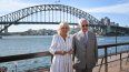 El rey Carlos III y la reina Camila posan en Sydney, Australia.&nbsp;