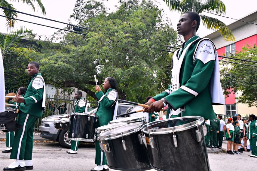 Una de las bandas musicales de la&nbsp;Parada Escolar Martiana.