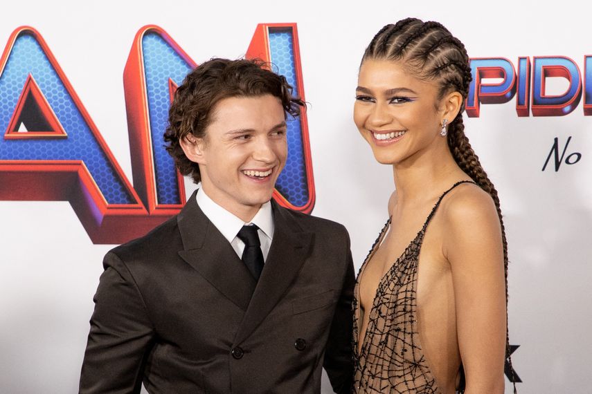 Tom Holland y Zendaya asisten al estreno en Los Ángeles de Spider-Man: No Way Home de Sony Pictures el 13 de diciembre de 2021 en Los Ángeles, California.