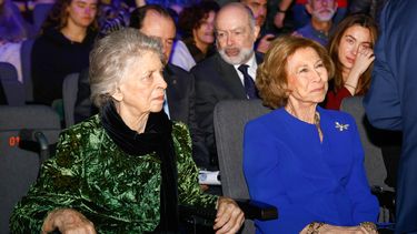 La Reina Doña Sofía e Irene de Grecia en el concierto solidario de Navidad La Música del Reciclaje de Ecoembes en el Gran Teatro Caixabank Principe Pio a 26 de Diciembre de 2024 en Madrid (España). &nbsp;