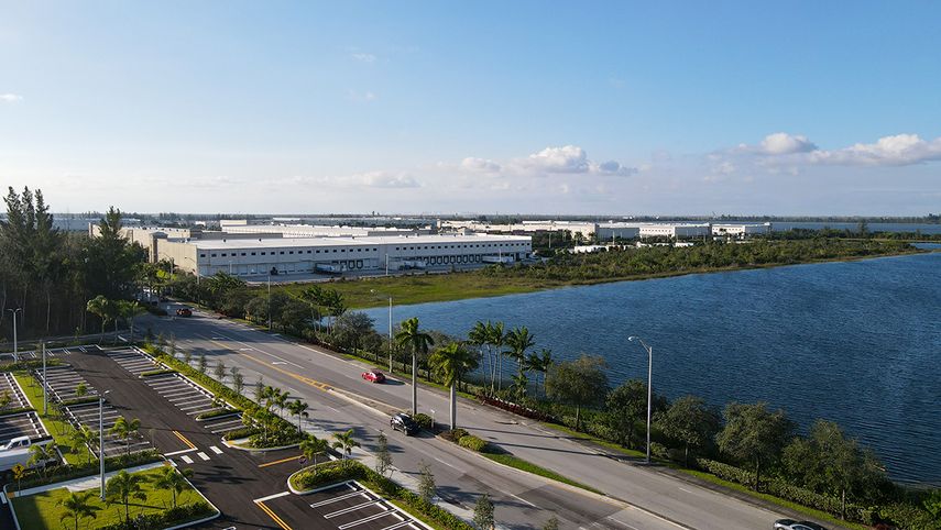 Vista parcial del área que sería anexada a la localidad de Sweetwater, Florida.