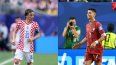 Los capitanes de su selección, Luka Modric por Croacia y Cristiano Ronaldo por Portugal frente a frente en el Mundial 2026 de la FIFA. Los capitanes de su selección, Luka Modric por Croacia y Cristiano Ronaldo por Portugal frente a frente en el Mundial 2026 de la FIFA.