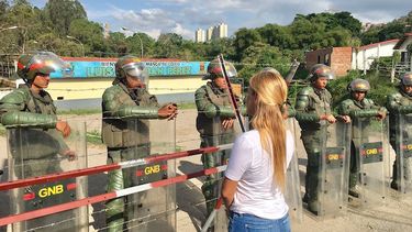 Lilian Tintori a las afueras de Ramo Verde.&nbsp;