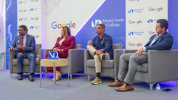 Google anuncia fondos para inteligencia artificial en Miami Dade College.